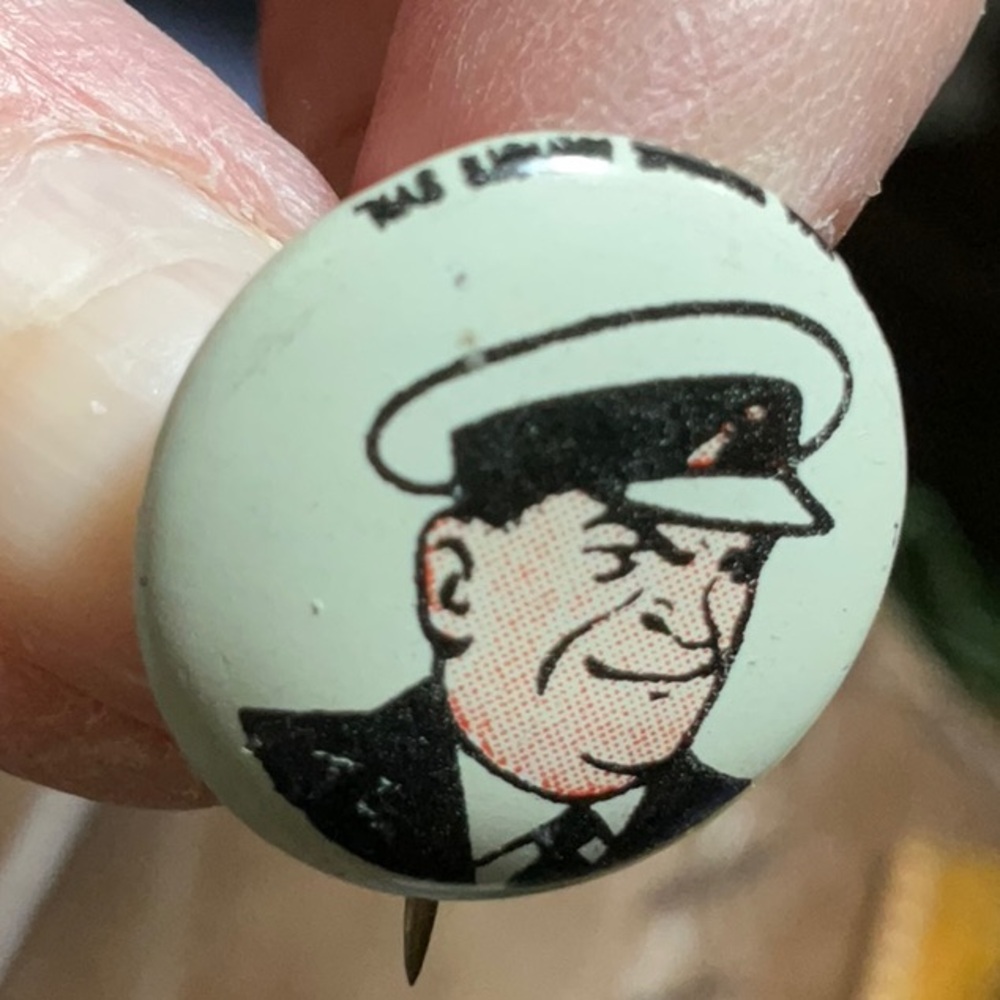 Kellogg’s Promotional Pep Cereal Pin Chief Brandon Mid to Late 1940s Dick Tracy